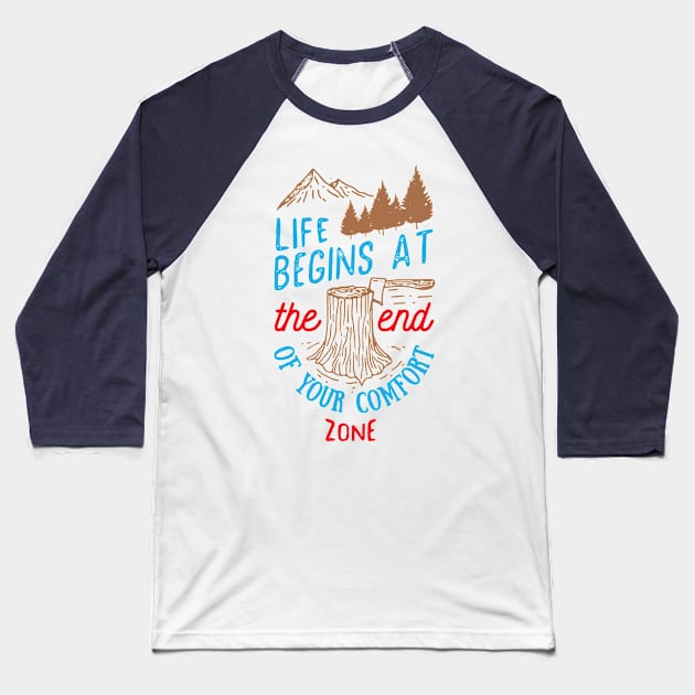 Life Begins Baseball T-Shirt by saigon199x